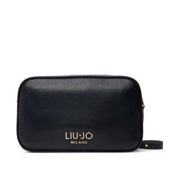 Torebka Liu Jo. Czarne listonoszki damskie Liu Jo, bez wzorów, bez dodatków. Za 469.99 zł.