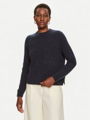 Boss Sweter Febisan 50478315 Granatowy Regular Fit. Niebieskie swetry klasyczne damskie Boss, xs, z wełny, bez kołnierzyka. Za 579.99 zł.