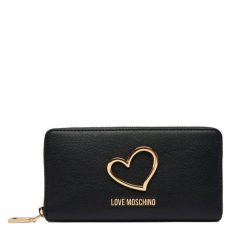 Portfel LOVE MOSCHINO. Czarne portfele damskie Love Moschino, bez wzorów. Za 489.99 zł.