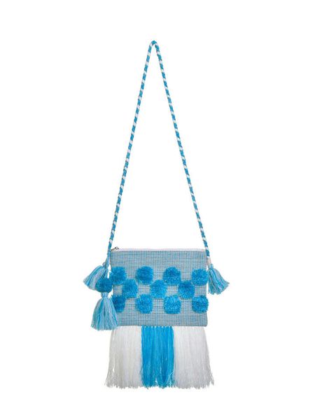 BLE Torebka w kolorze niebieskim - 26 x 23 cm rozmiar: onesize. Niebieskie torebki klasyczne damskie BLE, z aplikacjami, z materiału, bez dodatków. Za 64.95 zł.