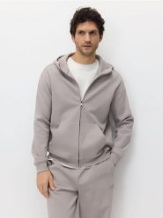 Rozpinana bluza z kapturem - beżowy. Brązowe bluzy z kapturem męskie Reserved, l, z dzianiny. Za 139.99 zł.