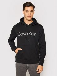 Calvin Klein Bluza Logo K10K104060 Czarny Regular Fit. Czarne bluzy bez kaptura męskie CALVIN KLEIN, m, z bawełny. Za 279.99 zł.