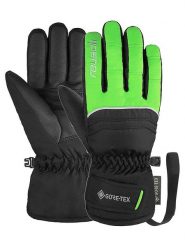 Reusch Rękawiczki funkcyjne "Teddy GORE-TEX" w kolorze czarno-zielonym rozmiar: 4,5. Czarne rękawiczki dziecięce REUSCH, z gore-texu, bez ramiączek. Za 96.37 zł.
