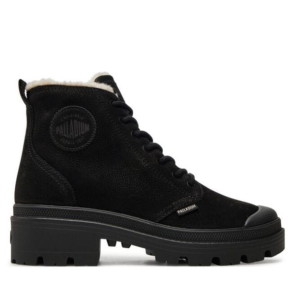 Trapery Palladium. Czarne trapery damskie Palladium, bez obcasa. Za 359.99 zł.