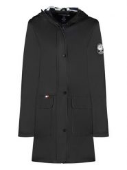 Geographical Norway Parka "Curieuse" w kolorze czarnym rozmiar: M. Czarne parki damskie Geographical Norway, m, z aplikacjami. Za 237.73 zł.
