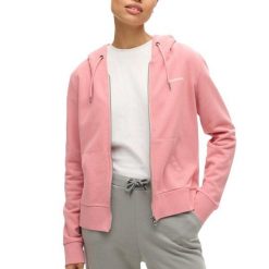 Bluza z kapturem i zamkiem gładka. Czerwone bluzy z kapturem damskie Superdry. Za 349.55 zł.