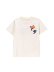 Coccodrillo T-Shirt WC5143222VBB Écru Regular Fit. T-shirty chłopięce COCCODRILLO, bez wzorów, z bawełny, bez ramiączek. Za 29.99 zł.