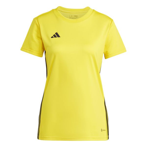Koszulka damska adidas Tabela 23 Jersey. Czarne bluzki damskie Adidas, l, bez wzorów, z jersey, bez kołnierzyka. Za 62.00 zł.