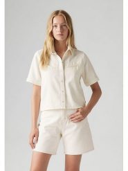 Levi's Koszula dżinsowa w kolorze kremowym rozmiar: XS. Brązowe koszule damskie Levi's, s, bez wzorów, z bawełny, bez kołnierzyka, bez ramiączek. Za 214.95 zł.