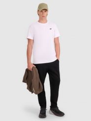 4F Spodnie dresowe męskie - czarne M. Czarne spodnie dresowe męskie 4f, bez wzorów, z bawełny. Za 159.99 zł.