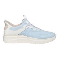 Baskets Femme Bleu Geox D PLUMMERY PLUS. Niebieskie obuwie trekkingowe damskie Geox. Za 359.50 zł.