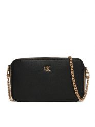 Calvin Klein Jeans Torebka Minimal Mono Camera Bag LV04K1086G Czarny. Czarne torebki klasyczne damskie Calvin Klein Jeans, bez wzorów, z jeansu, wizytowe, bez kołnierzyka, bez ramiączek. Za 189.99 zł.