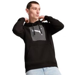 Męska Bluza Z Logo Essentials. Czarne bluzy sportowe męskie Puma, m, z bawełny. Za 179.00 zł.