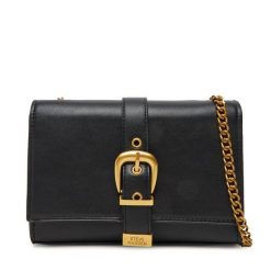 Torebka Steve Madden. Czarne torebki klasyczne damskie Steve Madden, bez wzorów, wizytowe, bez kołnierzyka, bez ramiączek. Za 369.99 zł.