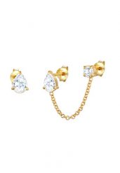 Elli Damskie filigranowe lśniące kryształy z cyrkonu 925 szt. srebra Kolczyki 1 ct. Kolczyki damskie Elli, z cyrkonią, srebrne. Za 283.99 zł.