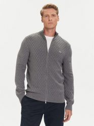 Gant Kardigan 8030263 Szary Regular Fit. Szare kardigany męskie Gant, m, bez wzorów, z bawełny, bez kołnierzyka. Za 579.99 zł.