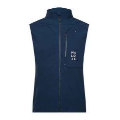 Bezrękawnik narciarski męski Maloja DompfaffM. Niebieskie kamizelki męskie Maloja, m. Za 359.99 zł.