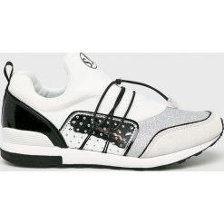 S. Oliver - Buty. Białe buty sportowe na co dzień damskie S.Oliver, bez wzorów, z materiału. W wyprzedaży za 199.90 zł.
