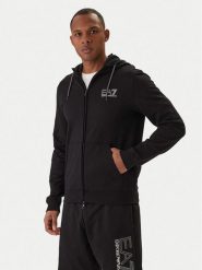 EA7 Emporio Armani Bluza 7M001314 AF13512 Czarny Regular Fit. Czarne bluzy bez kaptura męskie EA7 Emporio Armani, m, z bawełny. Za 529.99 zł.