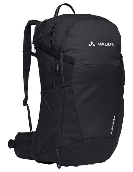Plecaki 20-29L Damski Wizard 22+4. Czarne plecaki damskie Vaude, bez wzorów, z materiału. Za 679.35 zł.
