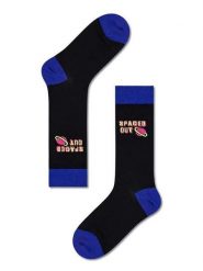 Happy Socks Skarpety "Ruby" w kolorze niebiesko-czarnym rozmiar: 35-38. Czarne skarpetki męskie Happy Socks, bez wzorów, prążkowane. Za 39.45 zł.