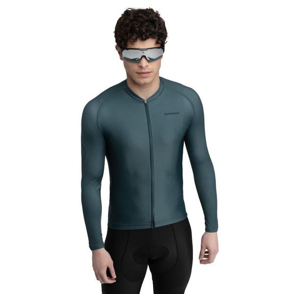 Męska koszulka rowerowa z długim rękawem Kolarstwo Siroko M2 Gravel. Zielone t-shirty sportowe męskie SIROKO, l, bez ramiączek, rowerowe. W wyprzedaży za 210.00 zł.