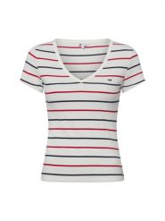 Tommy Jeans Koszulka Kobiety Bawełna biały, XS. Białe t-shirty damskie Tommy Jeans, uniwersalny, bez wzorów, z bawełny, bez kołnierzyka. Za 149.95 zł.
