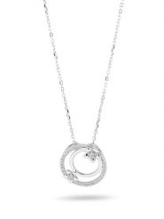 CHARM'S Srebrny naszyjnik z elementem ozdobnym - dł. 47 cm rozmiar: onesize. Szare naszyjniki damskie CHARM'S, srebrne. Za 147.91 zł.