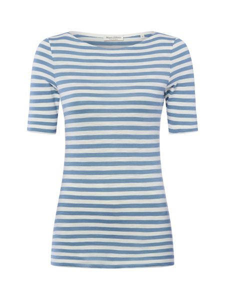 Marc O'Polo Koszulka Kobiety Bawełna niebieski, XXL. Niebieskie t-shirty damskie Marc O´Polo, xxl, bez wzorów, z bawełny, bez kołnierzyka. Za 219.95 zł.