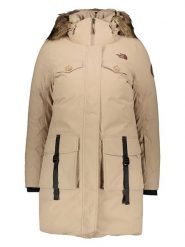 The North Face Parka puchowa w kolorze beżowym rozmiar: S. Brązowe parki damskie The North Face, s, bez wzorów, z puchu. Za 571.03 zł.