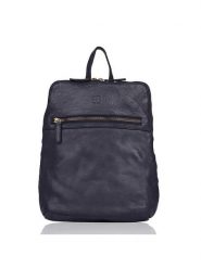 Bellicci Skórzany plecak "Cheyenne" w kolorze granatowym - 23 x 31 x 10 cm rozmiar: onesize. Niebieskie plecaki damskie Bellicci, bez wzorów, z materiału. Za 217.99 zł.