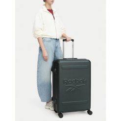 Walizka duża Reebok. Zielone walizki Reebok, bez wzorów, duże. Za 299.99 zł.
