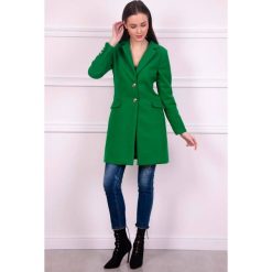 Klasyczny płaszcz guziki r-p008. Czerwone płaszcze damskie Butik, na wiosnę, m, bez wzorów, klasyczne. W wyprzedaży za 149.00 zł.