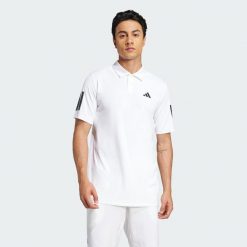 Koszulka Club Tennis 3-Stripes Polo. Czarne koszulki polo męskie Adidas, xs, bez wzorów, z materiału, bez ramiączek. Za 199.00 zł.