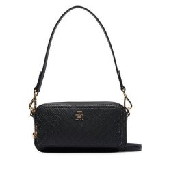 Torebka Tommy Hilfiger. Czarne torebki klasyczne damskie Tommy Hilfiger, bez wzorów, bez dodatków. Za 569.99 zł.