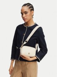 Tommy Hilfiger Torebka Th Logotape Camera Bag AW0AW18741 Biały. Białe listonoszki damskie Tommy Hilfiger, bez wzorów, ze skóry, bez dodatków. Za 409.99 zł.