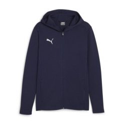 Bluza z kapturem i zamkiem błyskawicznym Puma TeamFinal. Niebieskie bluzy z kapturem męskie Puma, l. W wyprzedaży za 169.00 zł.