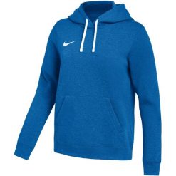 Bluza damska NIKE Park 26 Fleece Hoodie niebieska. Niebieskie bluzy bez kaptura damskie Nike, z bawełny. Za 186.99 zł.