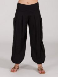 Aller Simplement Spodnie w kolorze czarnym rozmiar: 34-38. Czarne spodnie materiałowe damskie Aller Simplement, bez wzorów, z materiału, klasyczne, z podwyższonym stanem. Za 56.99 zł.