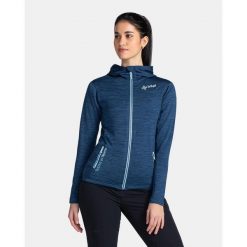 Damska bluza techniczna Kilpi SEVELEN-W. Czerwone bluzy sportowe damskie Kilpi, bez wzorów, z materiału, bez ramiączek, długie, z kapturem. Za 267.13 zł.