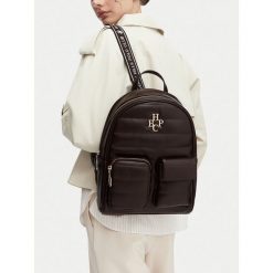 Plecak Beverly Hills Polo Club. Brązowe plecaki damskie Beverly Hills Polo Club, bez wzorów. Za 229.99 zł.