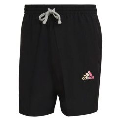 Spodenki męskie ADIDAS M FAVS Q2 SHO XS. Czarne szorty męskie Adidas, z materiału, bez kołnierzyka. Za 129.00 zł.
