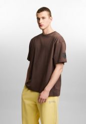 Koszulka sportowa męska Prosto Shield Mini Splash z krótkim rękawem. Brązowe t-shirty sportowe męskie Prosto., na lato, m, z bawełny, bez ramiączek. Za 124.99 zł.