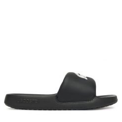 Klapki Lacoste. Białe klapki damskie Lacoste, bez wzorów, bez obcasa. Za 169.99 zł.