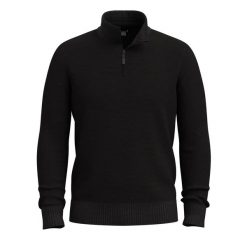 Bluza z zamkiem 1/2 Smartwool Sparwood. Czarne bluzy bez kaptura męskie Smartwool, l, z dzianiny. Za 495.50 zł.