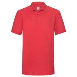 Męska Koszulka Polo O Wysokiej Gramaturze. Czarne koszulki polo męskie Fruit of the Loom, l, bez wzorów, z bawełny, bez ramiączek. Za 113.99 zł.