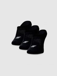 4F Skarpetki casual stopki (3-pack) męskie - czarne 39-42. Czarne skarpetki męskie 4f, bez wzorów, z bawełny. Za 44.99 zł.