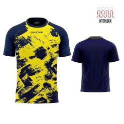 Koszulka Sportowa Givova Art 2XL - Fluo Żółty/Niebieski. Niebieskie bluzki damskie Givova, xl, bez wzorów, z poliesteru, bez ramiączek. W wyprzedaży za 80.35 zł.