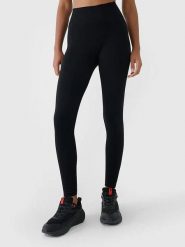 4F Legginsy sportowe w kolorze czarnym rozmiar: XL/XXL. Czarne legginsy damskie 4f, xl, bez wzorów, z materiału. Za 54.99 zł.