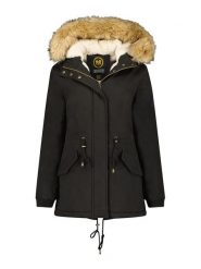 Maison Montaigne Parka "Ampumai" w kolorze czarnym rozmiar: XXL. Czarne parki damskie Maison Montaigne, xxl, bez wzorów. Za 202.98 zł.